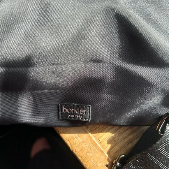 Botkier New York Black Nylon Mini Backpack with Leather Accents & Gunmetal - Picture 2 of 4